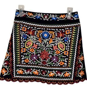 Emory Park by Lulu’s Embroidered Mini Skirt Size Small